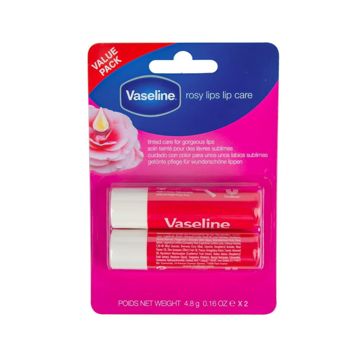 Vaseline Rosy Lip Care Value Pack