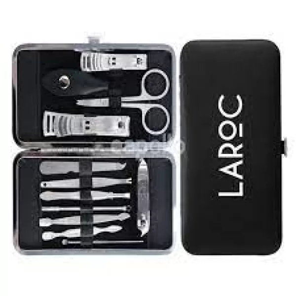 Laroc 12 Piece Nail Care Manicure Pedicure Kit