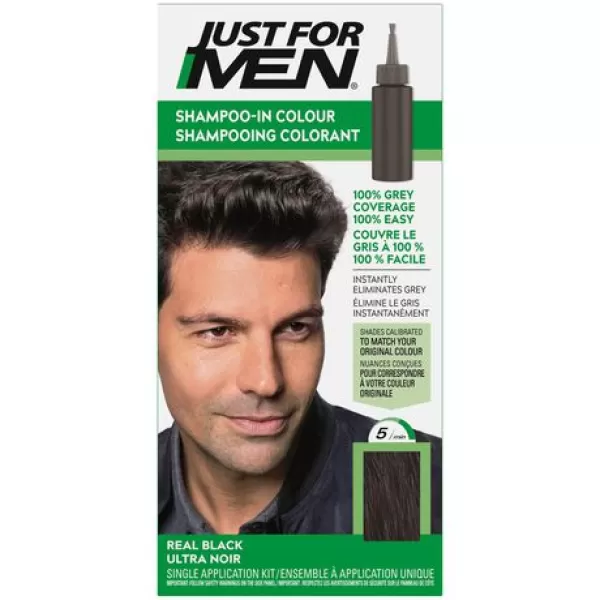 Just For Men Shampoo-In Hair Colour - Real Black (55)