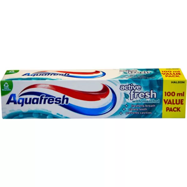 Aquafresh Toothpaste 100ml Active Fresh