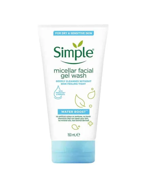 Simple Micellar Facial Wash Gel Water Boost