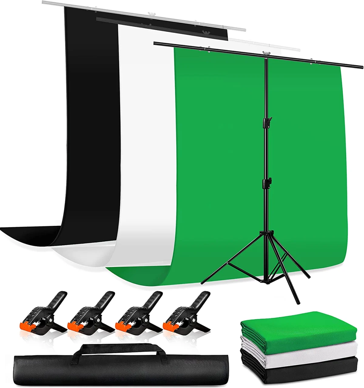 Heysliy  Photography Backdrop Kit with Adjustable Stand