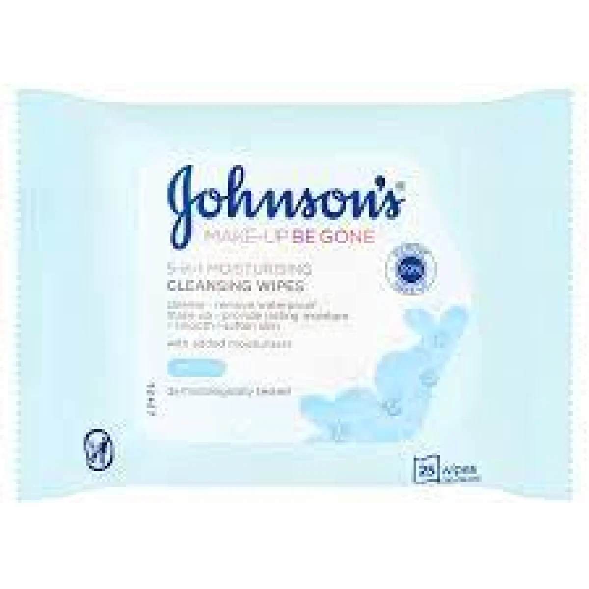 Johnsons Make Up Be Gone Face Wipes Moisturising For Dry Skin