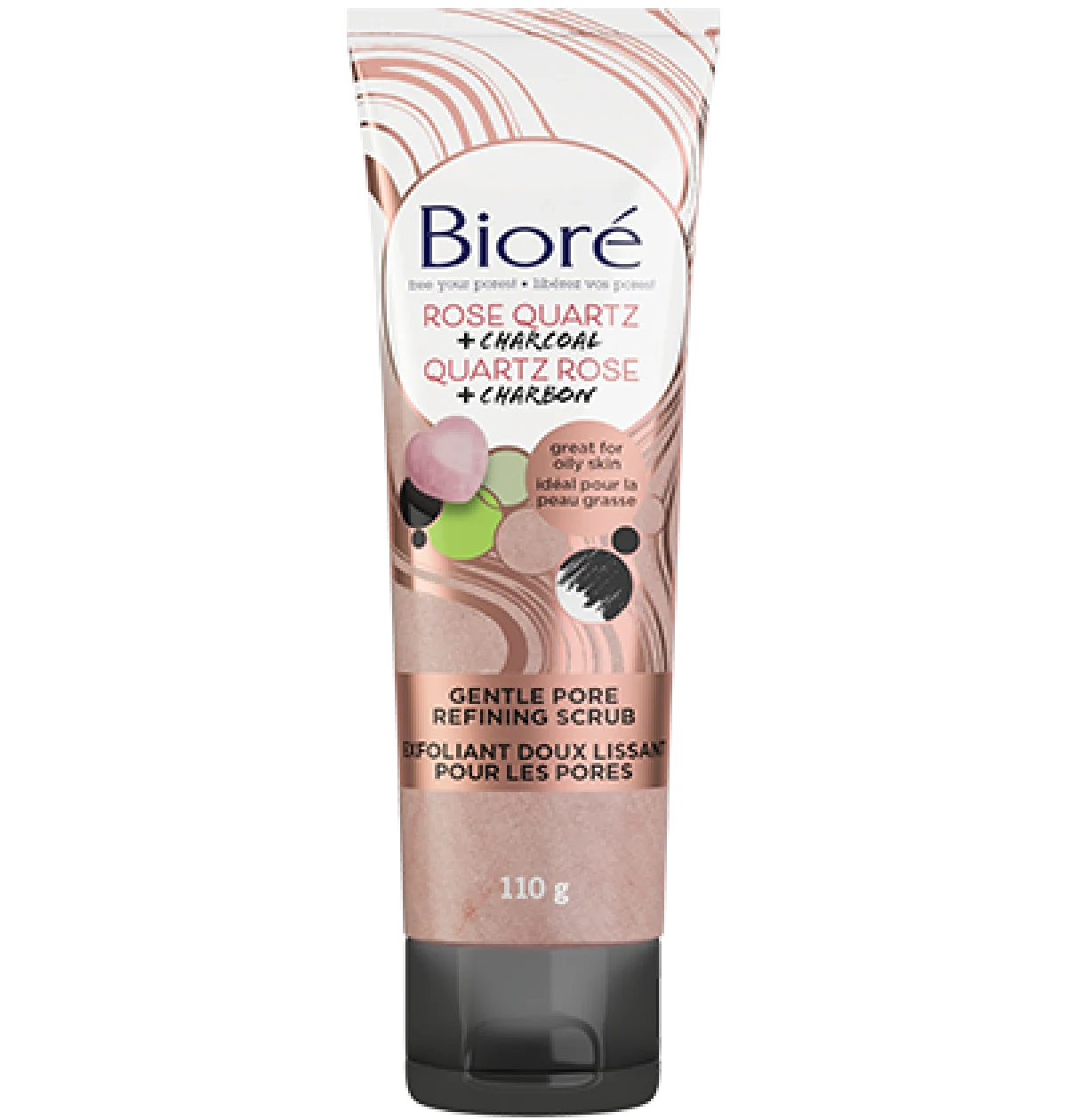 Biore Pore Refining Scrub Rose Quartz Charcoal