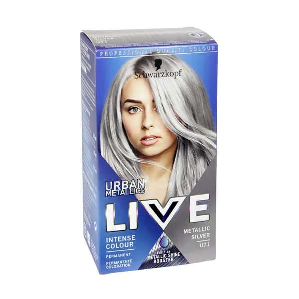 Schwarzkopf LIVE Intense Colour U71 Metallic Silver Hair Dye