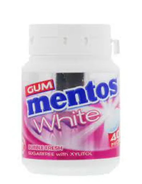 Mentos  Gum White Bubble Fresh 40&#039;s