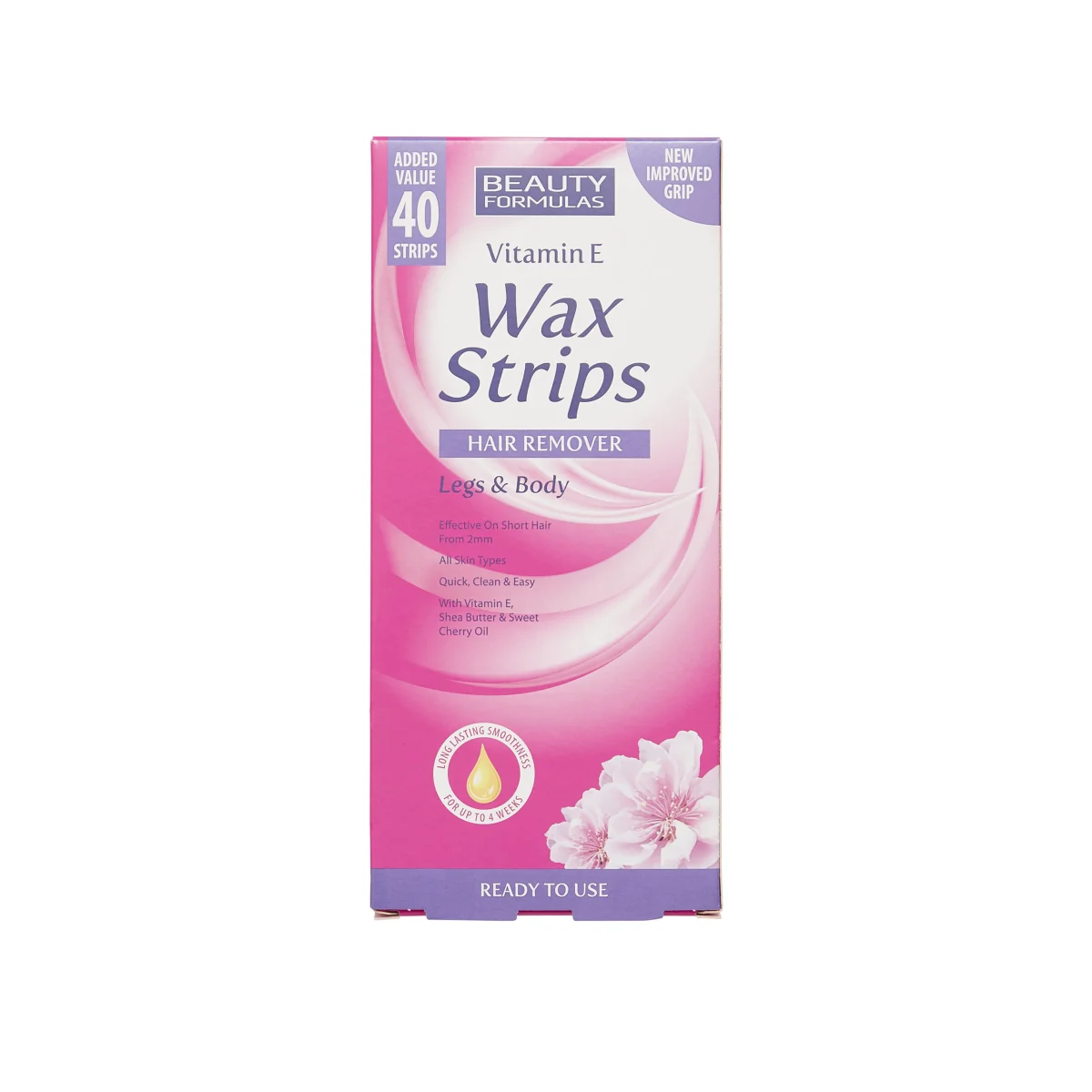 Beauty Formulas Cold Wax Strips Legs & Body 40'S