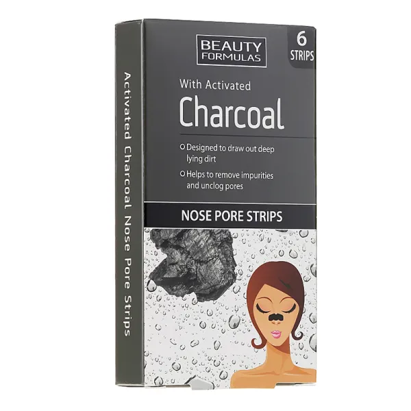 Beauty Formulas 6 Strips Charcoal Nose