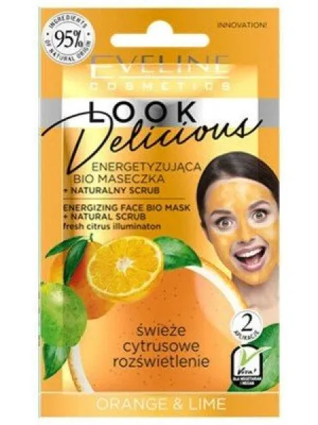 Eveline Look Delicious Face Mask + Scrub Orange & Lime