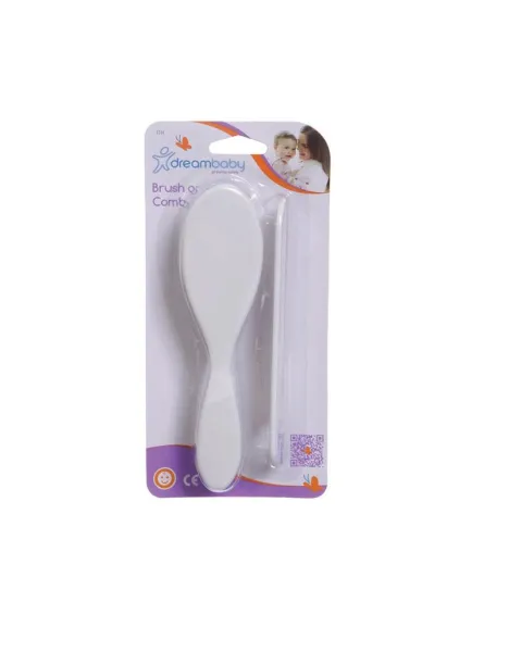 DREAMBABY Brush and Comb White 2pc