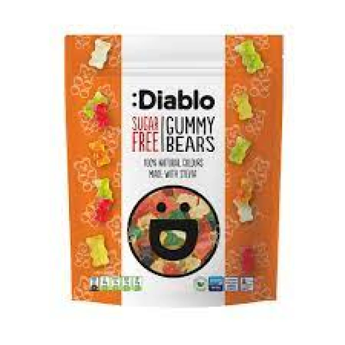 Diablo Sugar Free Gummy Bear Sweets 75G