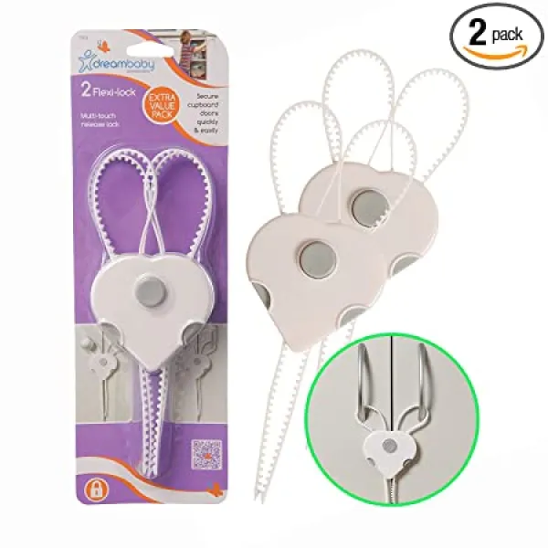 DREAMBABY CUPBOARD DOOR LOCKS 2PK