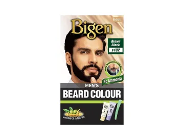 Bigen Mens Beard Colour -Brown Black (B102)