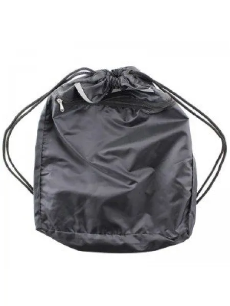 Unisex Black Drawstring Bag