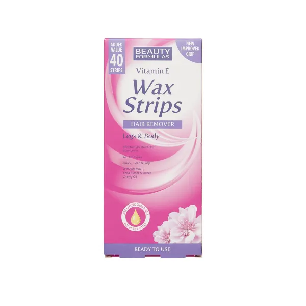 Beauty Formulas Cold Wax Strips Legs & Body 40'S