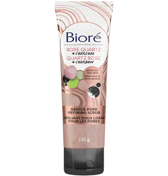 Biore Pore Refining Scrub Rose Quartz Charcoal