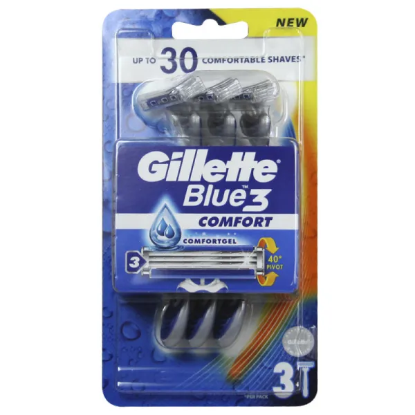 Gillette Blue 3 Disposable Razors 3'S