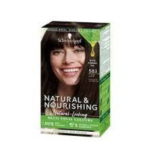 Schwarzkopf Natural & Nourishing Hair Dye  Icy Dark  Brown 583