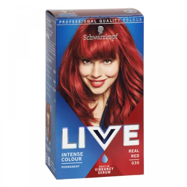 Schwarzkopf Live Intense Hair Dye  Real Red 035